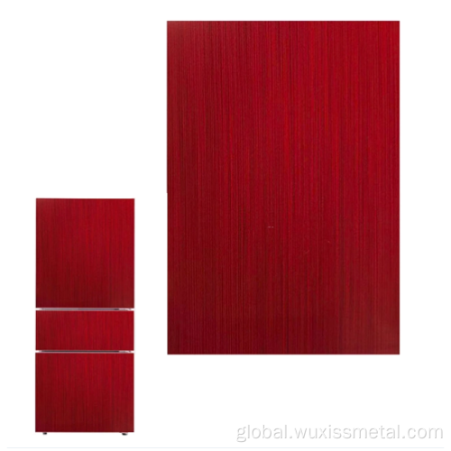 China Refrigerator panel side panel color-coated steel brushed Supplier